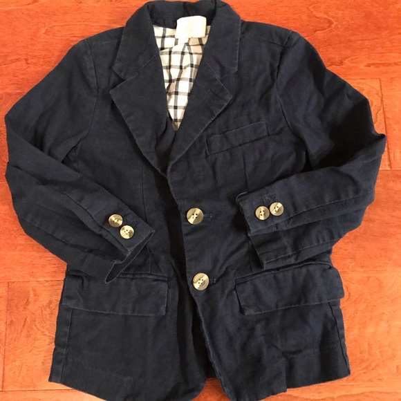 Crazy 8 Navy Linen Blazer - Picture 3 of 4